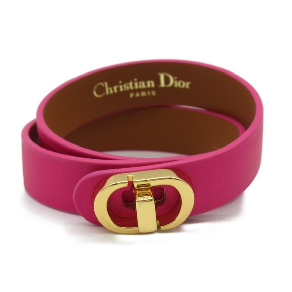 Dior MONTAIGNE Bracelet Accessory Calf Cowhide Pink - Picture 1 of 7